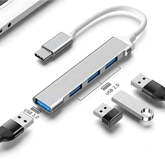 Type C To USB 3.0 Çoklayıcı 4 Adet Port Otg Çoğaltıcı Adaptörü